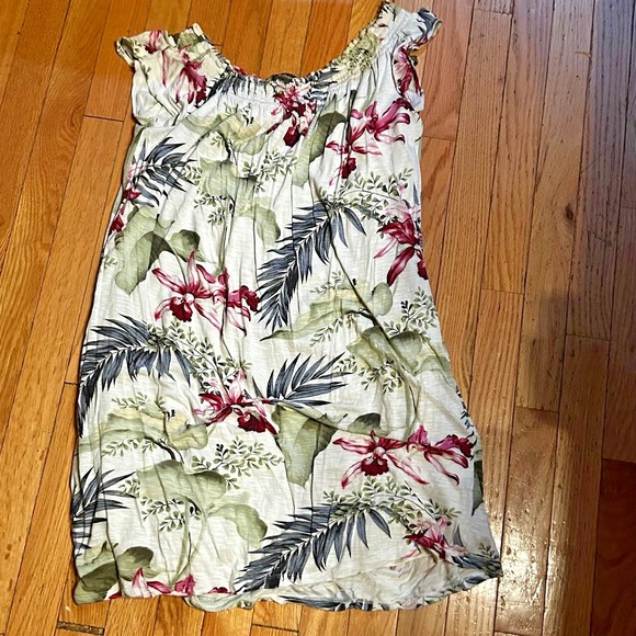 Tommy Bahama Knee Length Tropical Print Dress Size Medium - Picture 1 of 2